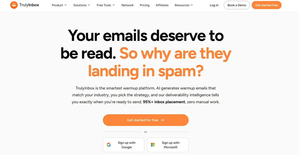 TrulyInbox homepage