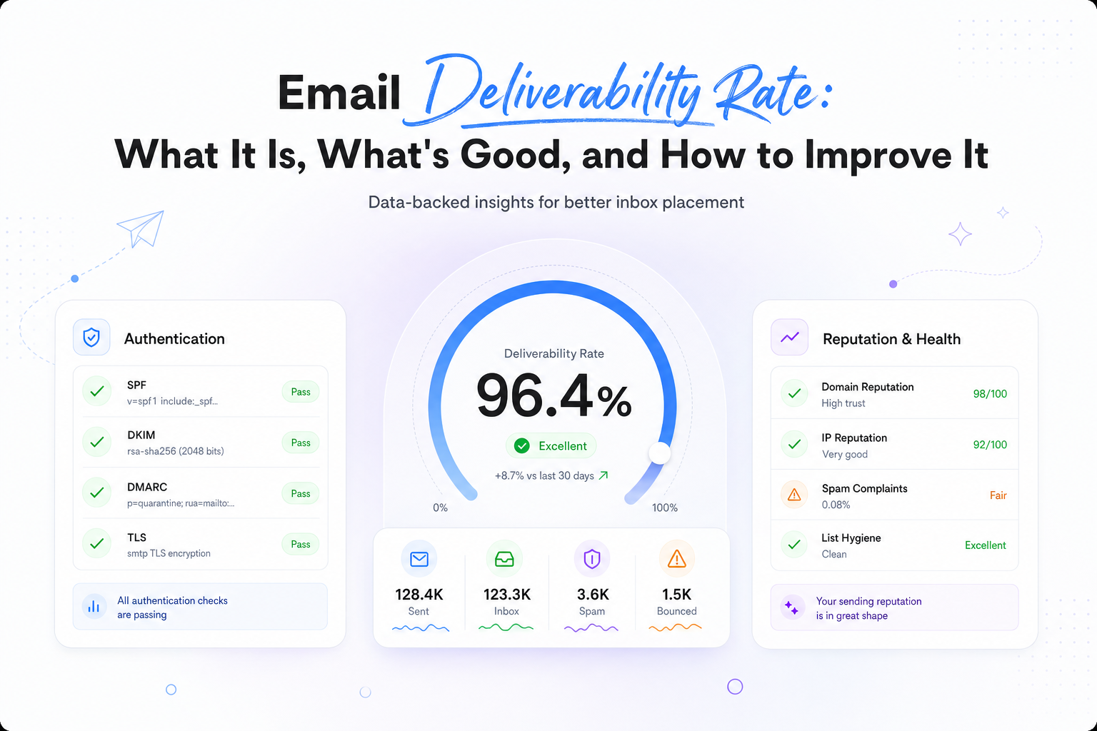 Email Deliverability Rate: What It Is, What's Good, and How to Improve It