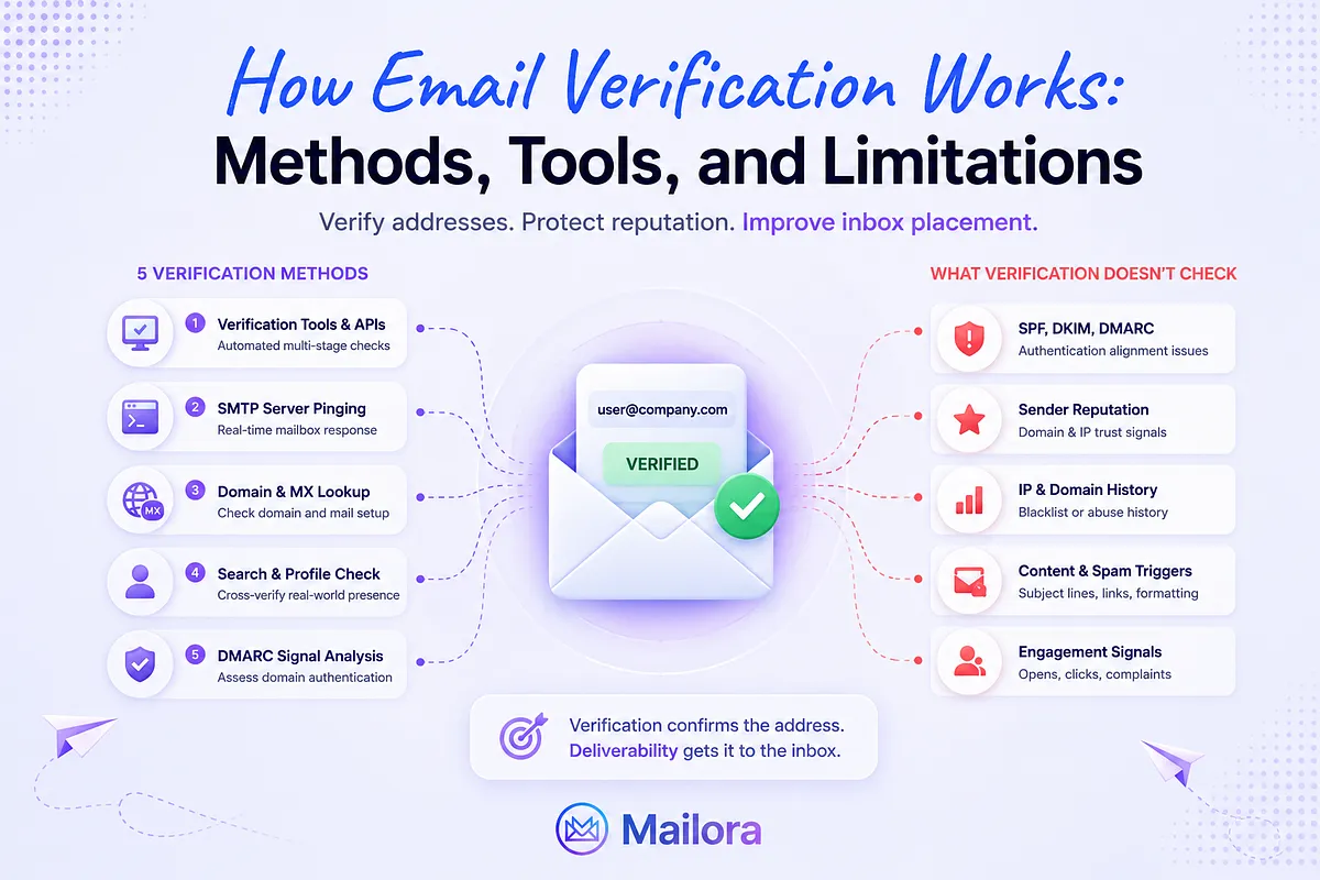 How Email Verification Works: Methods, Tools, and Limitations