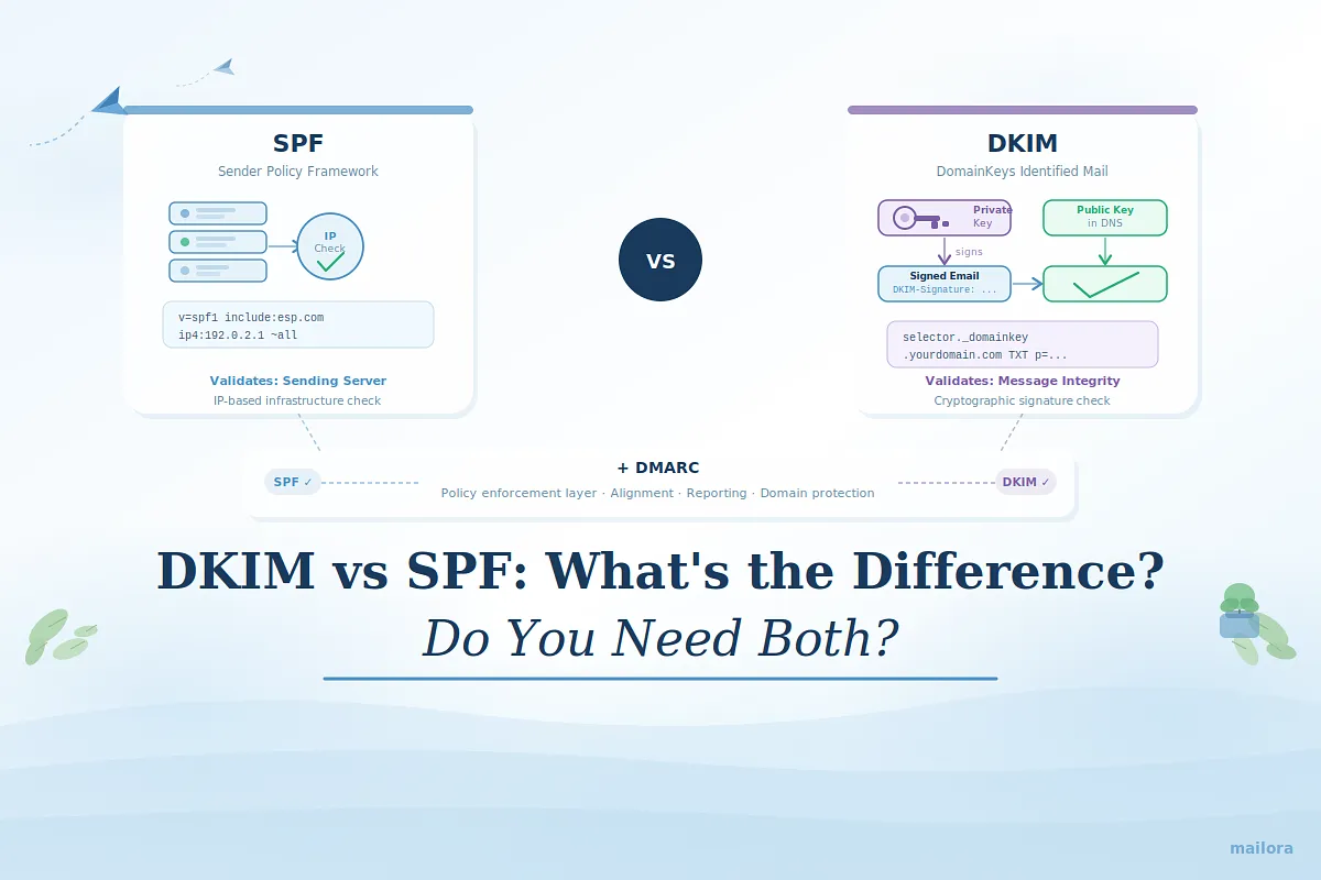 DKIM vs SPF: What's the Difference? Do You Need Both?