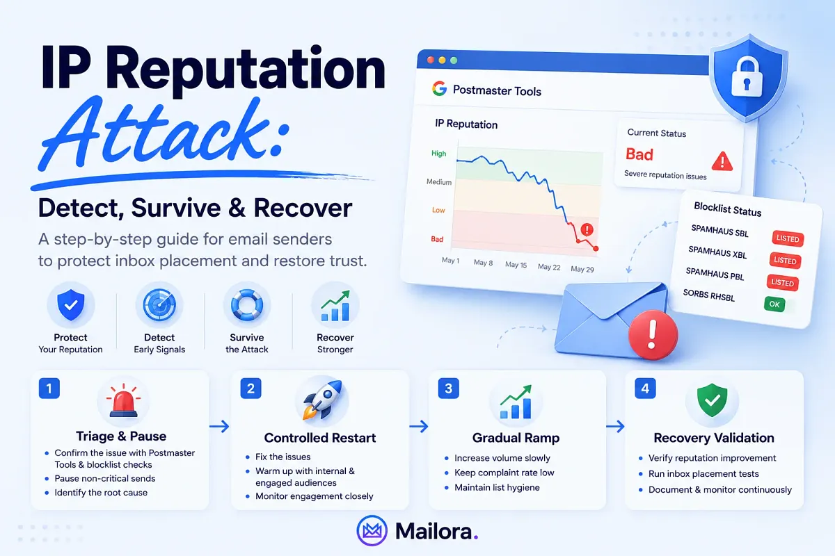 IP Reputation Attack: How to Detect, Survive, and Recover as an Email Sender