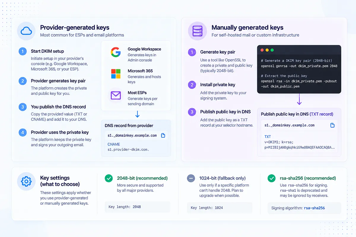Generating Your DKIM Key Pair