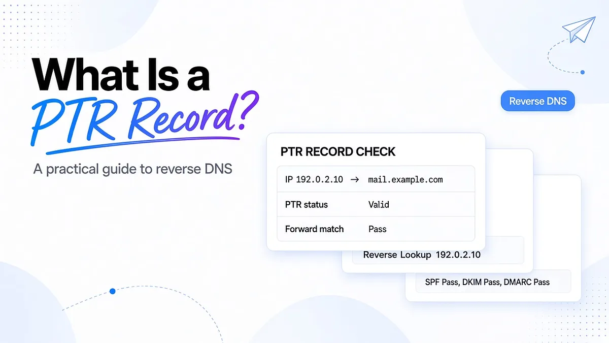 What Is a PTR Record? A Deliverability-First Guide to Reverse DNS