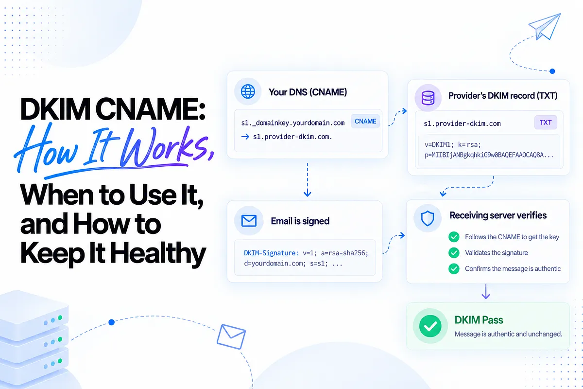 DKIM CNAME: How It Works, When to Use It, and How to Keep It Healthy